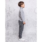 Джемпер для мальчика, рост 116 см, цвет серый меланж - Фото 3