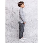 Джемпер для мальчика, рост 116 см, цвет серый меланж - Фото 4