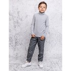Водолазка для мальчика Batik, рост 134 см, цвет серый меланж - фото 109422793