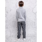 Джемпер для мальчика, рост 140 см, цвет серый меланж - Фото 3