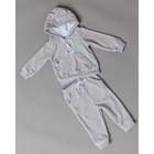 Комплект детский: пуловер, брюки, рост 92 см, цвет серый - фото 109410932