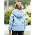 Куртка для девочки, рост 110 см, цвет голубой - Фото 5