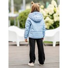 Куртка для девочки, рост 110 см, цвет голубой - Фото 6