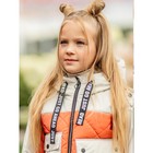 Куртка для девочки, рост 122 см, цвет оранжевый - Фото 3