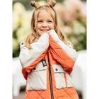 Куртка для девочки, рост 122 см, цвет оранжевый - Фото 4