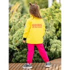 Куртка-бомбер для девочки, рост 104 см, цвет лимонный - Фото 4
