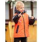 Куртка-бомбер для мальчика, рост 110 см, цвет яркий оранжевый - Фото 2