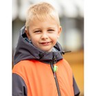 Куртка-бомбер для мальчика, рост 110 см, цвет яркий оранжевый - Фото 5