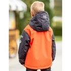 Куртка-бомбер для мальчика, рост 110 см, цвет яркий оранжевый - Фото 7