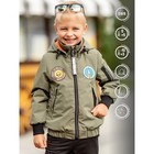 Куртка-бомбер для мальчика, рост 80 см, цвет хаки - Фото 1
