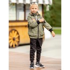 Куртка-бомбер для мальчика, рост 80 см, цвет хаки - Фото 3