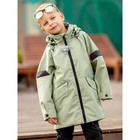 Куртка-парка для мальчика, рост 104 см, цвет шалфей - Фото 4