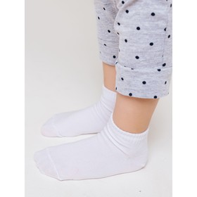 Носки детские укороченные, размер 24, цвет белый