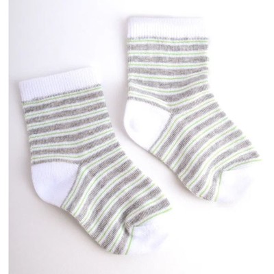 Носки детские, размер 10, цвет бело-серый