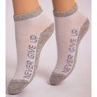 Носки детские, размер 16, цвет бело-серый - фото 109411643