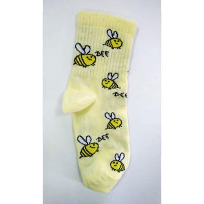 Носки детские, размер 16, цвет светло-жёлтый
