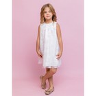 Платье для девочки, рост 116 см, цвет белый - Фото 3