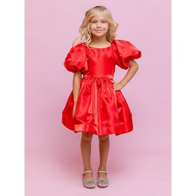 Платье для девочки, рост 116 см, цвет красный