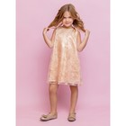 Платье для девочки, рост 116 см, цвет персиковый - Фото 2