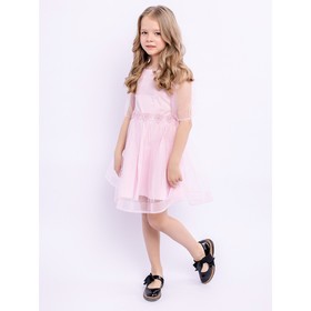 Платье для девочки, рост 116 см, цвет пыльный розовый