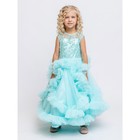 Платье для девочки, рост 128 см, цвет мятный - фото 109424395