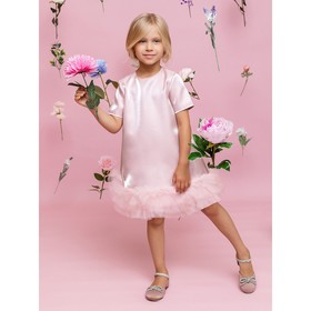 Платье для девочки, рост 128 см, цвет розовый