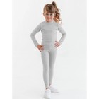 Термобелье-брюки для девочки, рост 104 см, цвет серый - фото 109411801
