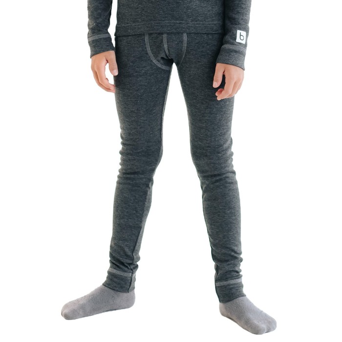 Термобелье-брюки для мальчика, рост 146 см, цвет тёмно-серый