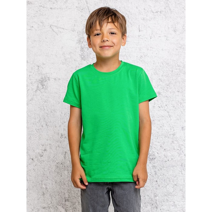 Футболка детская, рост 104 см, цвет зелёный - Фото 1