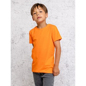 Футболка детская, рост 110 см, цвет оранжевый