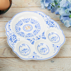 Фигурная пасхальная подставка под яйца «Гжель», 16,5 х 20 см - Фото 3