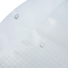 Папка-конверт на кнопке, А4, 80 мкм, "Клетка", прозрачная (комплект 4 шт) - фото 23338970 Папка-конверт на кнопке, А4, 80 мкм, "Клетка", прозрачная (комплект 4 шт) - фото 23338970