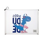 Папка-конверт на молнии формат А4, 180мкр, прозрачная с рисунком "Дракон", МИКС (комплект 5 шт) - фото 23299935