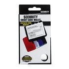 Визитница пластиковая, металлическая, с отделениями внутри, серебристая - Фото 7