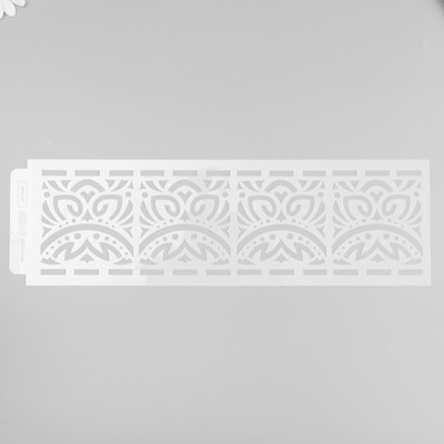 Трафарет бордюрный пластик "Геометрический орнамент" 40х12 см