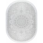 Ковёр овальный Kirmanshah 38650A, размер 125x180 см, цвет white/white 10213266 - фото 310670497