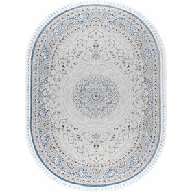 Ковёр овальный Kirmanshah 38860A, размер 125x180 см, цвет blue/blue 10213281