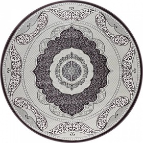 Ковёр круглый Rimma Lux 36891A, размер 240x240 см, цвет l.grey/lila