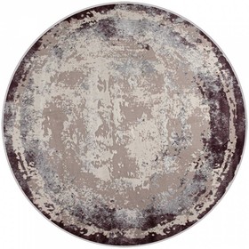Ковёр круглый Rimma Lux 36897J, размер 240x240 см, цвет l.grey/lila