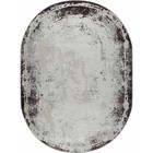 Ковёр овальный Rimma Lux 36897J, размер 60x110 см, цвет l.grey/lila - Фото 1