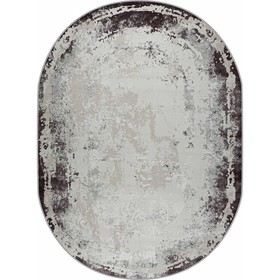 Ковёр овальный Rimma Lux 36897J, размер 160x230 см, цвет l.grey/lila