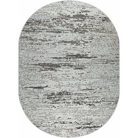 Ковёр овальный Rimma Lux 37441C, размер 100x200 см, цвет grey/l.grey
