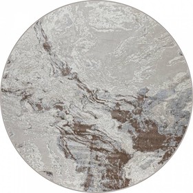 Ковёр круглый Rimma Lux 38508A, размер 160x160 см, цвет l.grey/beige