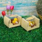 Сувенир цыпа с яйцами и цветочком под зонтиком - Фото 2