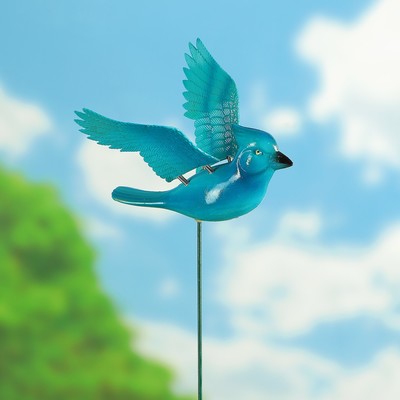 Декор садовый "Попугайчик корелл", штекер 60 см, микс цвета