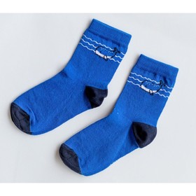 Носки детские, размер 16, цвет синий