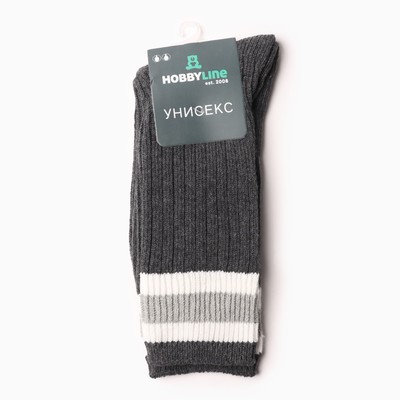 Носки женские Hobby Line, тёмно-серые, размер 36-40