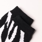 Носки женские махровые «Зебра», цвет чёрный/белый, размер 36-40 - Фото 2
