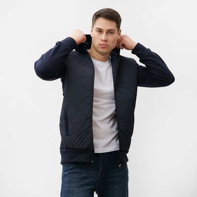 Толстовка мужская, цвет синий, размер 54