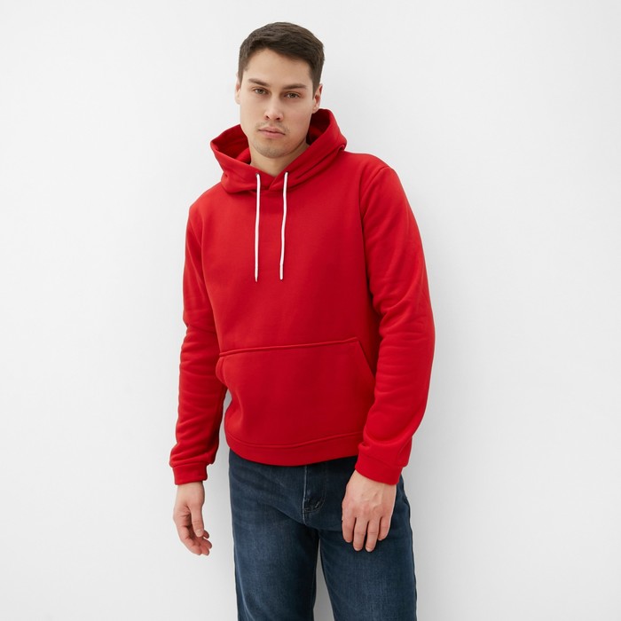 Толстовка мужская НАЧЁС, цвет красный, размер 52 - Фото 1